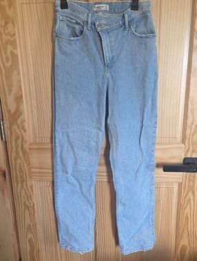 Abercrombie & Fitch Light Blue Straight-Leg Jeans